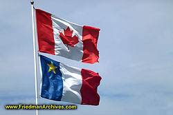 Canadian and Acadian Flags P1010855